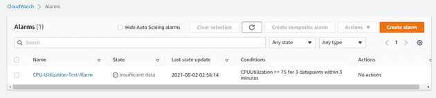 Terminal CDKTF Alarm