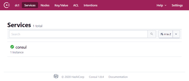 Consul Services page